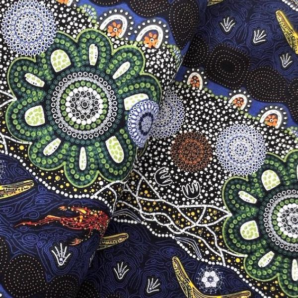 HOME COUNTRY Aborigines Stoff aus Australien